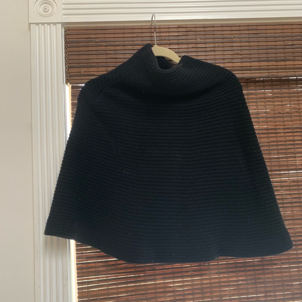 Black Wool Cape